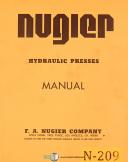 Nuglier-Nuglier H40, H50 H60 H100 H150 & H200, Hyd Press, Operations and Parts Manual-H100-H150-H200-H40-H50-H60-01